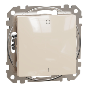   Schneider Electric Sedna Design & Elements - SDD112102 -Kétpólusú kapcsoló, rugós bekötés, 10AX, (102), bézs