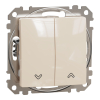 Schneider Electric Sedna Design & Elements - SDD112104 -Redőnykapcsoló, rugós bekötés, 10AX, bézs