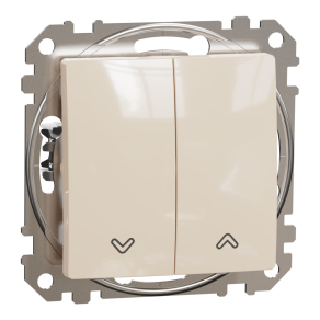   Schneider Electric Sedna Design & Elements - SDD112114 -Redőnynyomó, rugós bekötés, 10AX, bézs