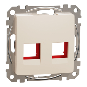   Schneider Electric Sedna Design & Elements - SDD112441C -2xRJ45 adapter, KRONE, ICS, AMP-Tyco betétekhez, bézs