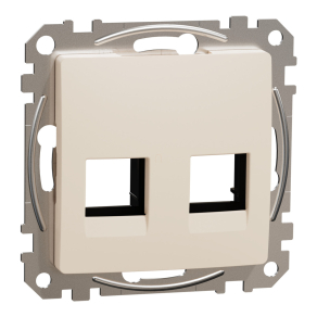   Schneider Electric Sedna Design & Elements - SDD112444C -2xRJ45 adapter, AMP, AMP-Tyco, MOLEX betétekhez, bézs