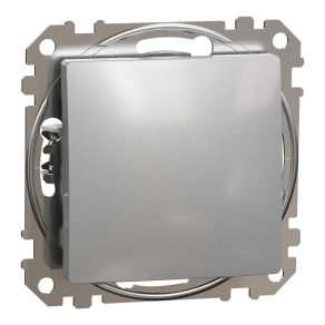   Schneider Electric Sedna Design & Elements - SDD113101 -Egypólusú kapcsoló, rugós bekötés, 10AX, (101), alumínium