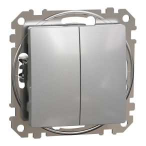   Schneider Electric Sedna Design & Elements - SDD113105 -Csillárkapcsoló, rugós bekötés, 10AX, (105), alumínium