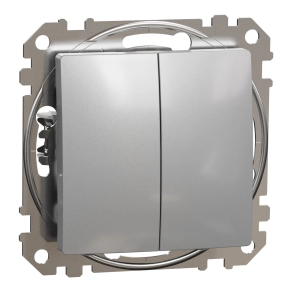 Schneider Electric Sedna Design & Elements - SDD113105 -Csillárkapcsoló, rugós bekötés, 10AX, (105), alumínium