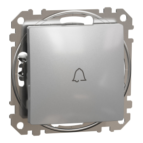   Schneider Electric Sedna Design & Elements - SDD113131 -Egypólusú nyomó csengőjellel, rugós bekötés, 10A, alumínium