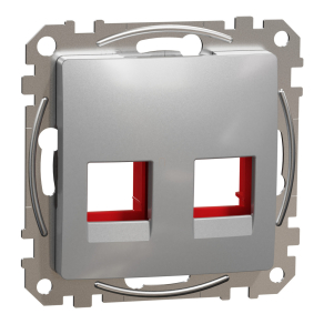   Schneider Electric Sedna Design & Elements - SDD113441C -2xRJ45 adapter, KRONE, ICS, AMP-Tyco betétekhez, alumínium