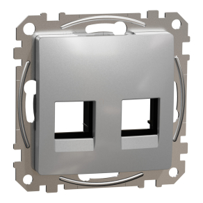   Schneider Electric Sedna Design & Elements - SDD113444C -2xRJ45 adapter, AMP, AMP-Tyco, MOLEX betétekhez, alumínium