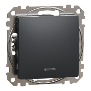   Schneider Electric Sedna Design & Elements - SDD114101N -Egypólusú kapcsoló, EF, 10AX, antracit