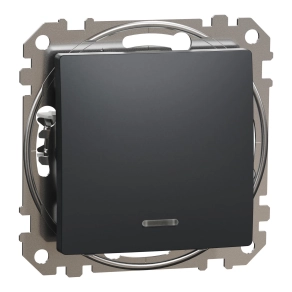 Schneider Electric Sedna Design & Elements - SDD114101N -Egypólusú kapcsoló, EF, 10AX, antracit