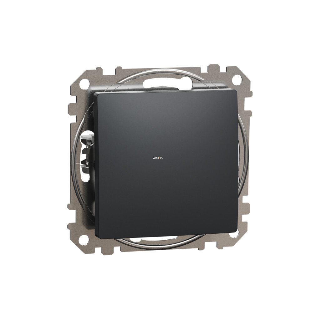 Schneider Electric Sedna keresztkapcsoló matt antracit színben, süllyesztett kivitelben, rugós bekötéssel, 2300 W, SDD114107