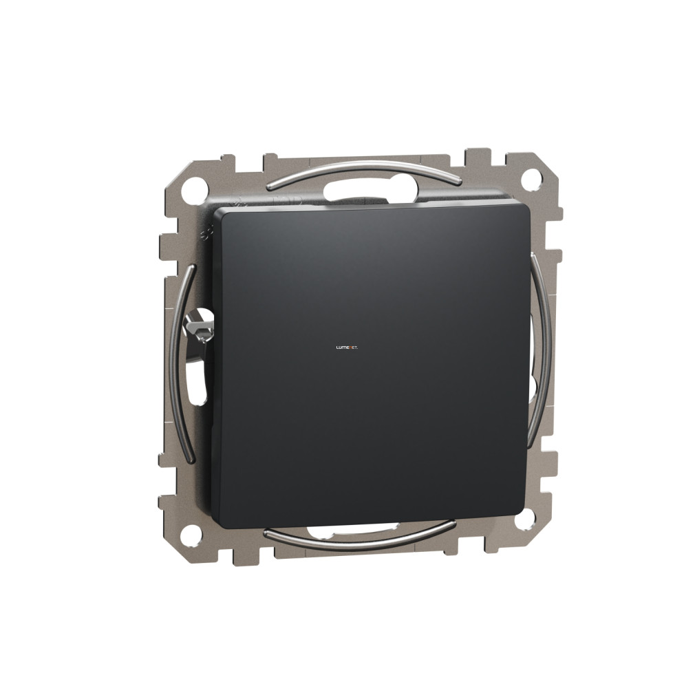 Schneider Electric Sedna vakfedél antracit színben, UV-stabilizált matt felülettel, süllyesztett kivitelben, szerelvénydoboz záróelem letisztult megjelenéssel SDD114904
