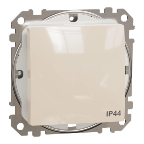 Schneider Electric Sedna Design & Elements - SDD212101 -Egypólusú kapcsoló, rugós bekötés, 10AX, IP44, bézs