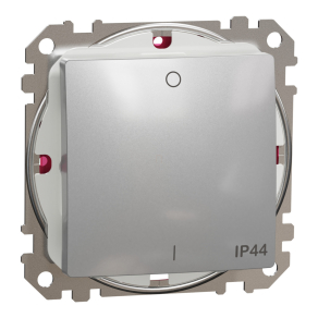   Schneider Electric Sedna Design & Elements - SDD213102 -Kétpólusú kapcsoló, rugós bekötés, 10AX, IP44, alumínium