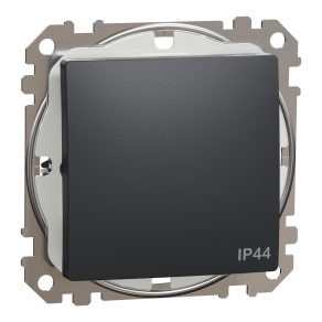   Schneider Electric Sedna Design & Elements - SDD214101 -Egypólusú kapcsoló, rugós bekötés, 10AX, IP44, antracit