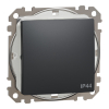 Schneider Electric Sedna Design & Elements - SDD214106 -Váltókapcsoló, rugós bekötés, 10AX, IP44, antracit