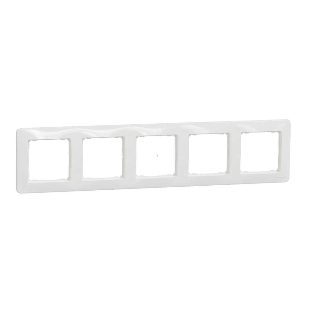 Schneider Electric Sedna Design fehér színű ötös keret, vízszintes és függőleges szerelésre, fényes felület, SDD311805