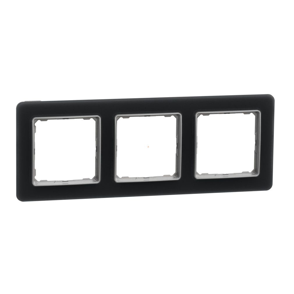 Schneider Electric Sedna Design Elements füstkvarc színű hármas keret, vízszintes és függőleges szerelésre, fényes felület, SDD362803
