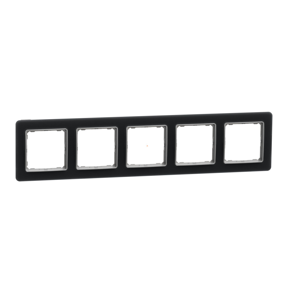 Schneider Electric Sedna Design Elements füstkvarc színű ötös keret, vízszintes és függőleges szerelésre, fényes felület, SDD362805
