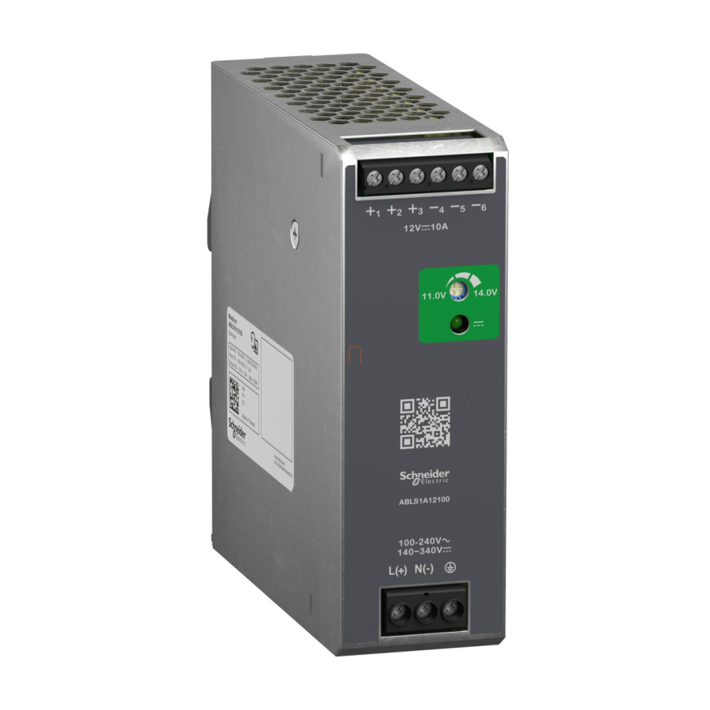 Modicon Optimized tápegység, DIN sínre szerelhető, 1fázisú, 12 VDC, 10 A, 120W ABLS1A12100 Schneider
