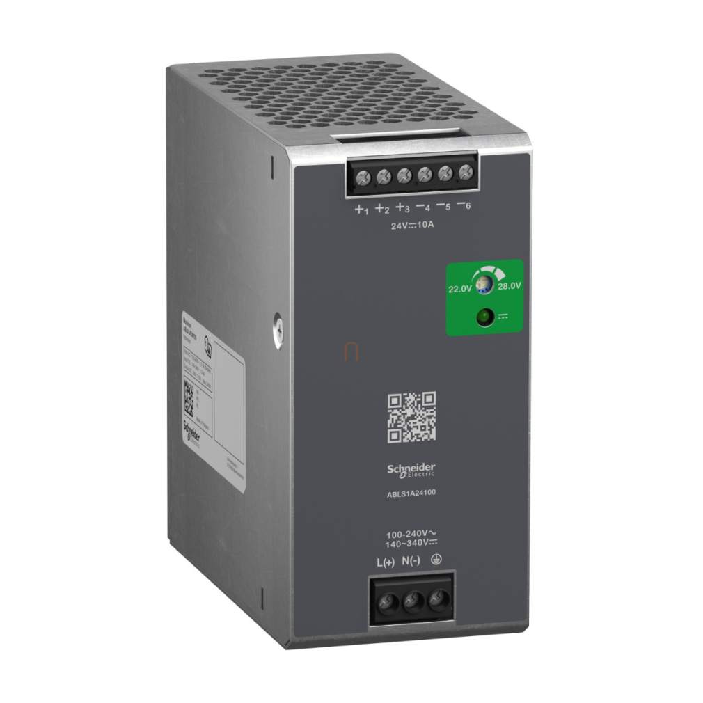 Modicon Optimized tápegység, DIN sínre szerelhető, 1fázisú, 24 VDC, 10 A, 240W ABLS1A24100 Schneider