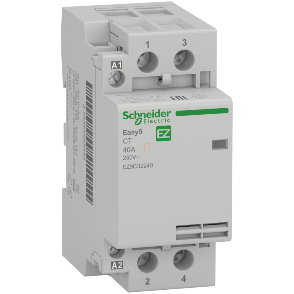 Schneider Easy9 Pro kontaktor, 2P, 2NO, 40A (EZ9C32240)