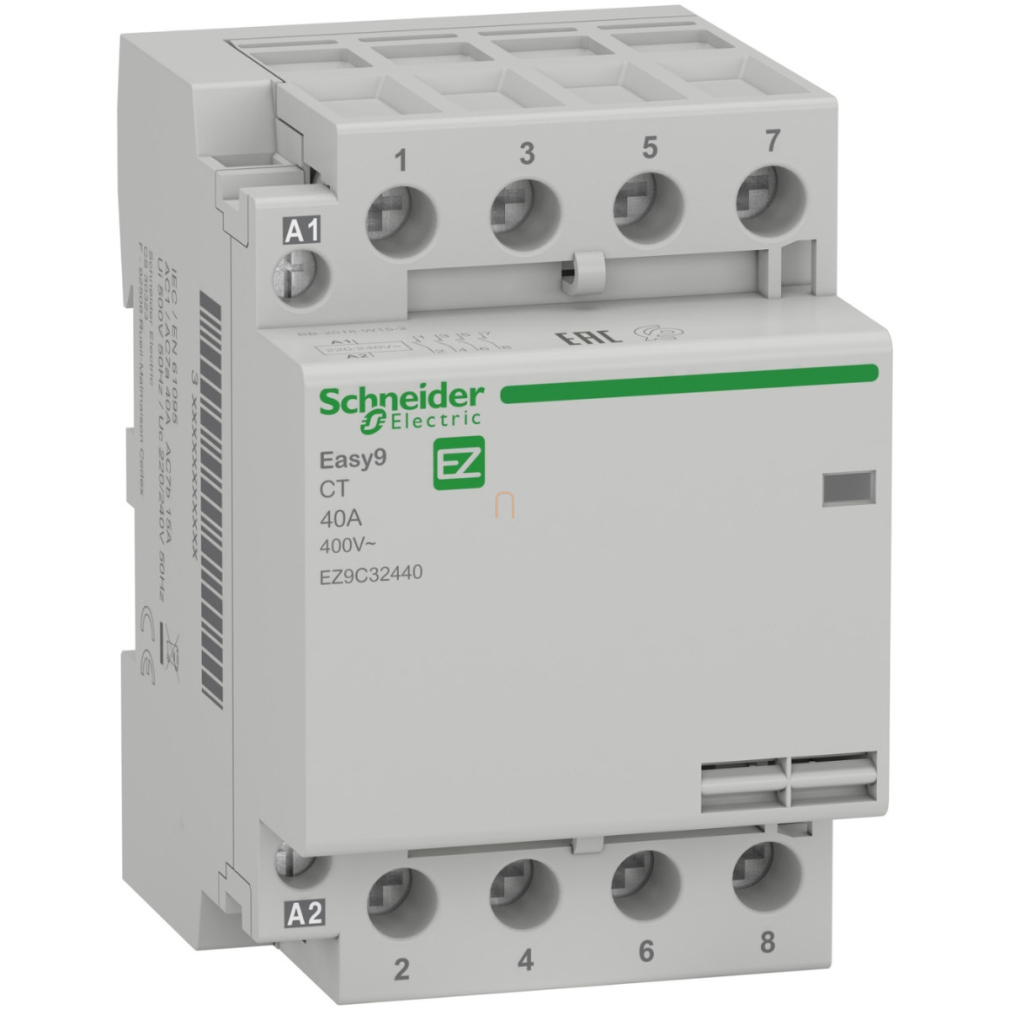 Schneider Easy9 Pro kontaktor, 4P, 2NO, 40A (EZ9C32440)