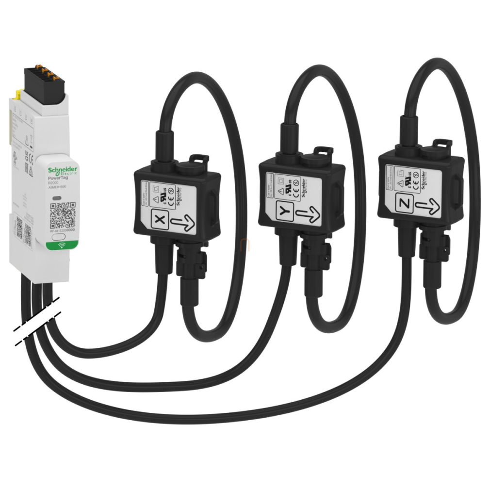 ACTI9 PowerTag Energy R200 3P/3PN rope fogyasztásmérő bontható Rogowski áramváltókkal A9MEM1590 Schneider
