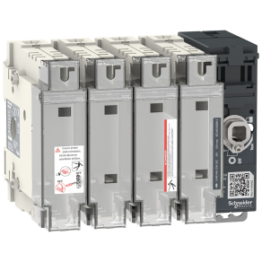   Schneider Electric FuPact GS SDF - LV481404 - 63A 4P DIN000 mellső vagy oldalsó vezérelhetőség
