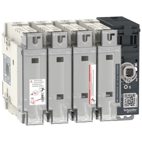 Schneider Electric FuPact GS SDF - LV481404 - 63A 4P DIN000 mellső vagy oldalsó vezérelhetőség