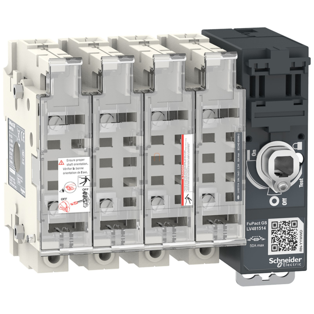 FuPact GS SDF 50A 4P NFC 14x51 olvadóbiztosítós szakaszoló LV481514 Schneider