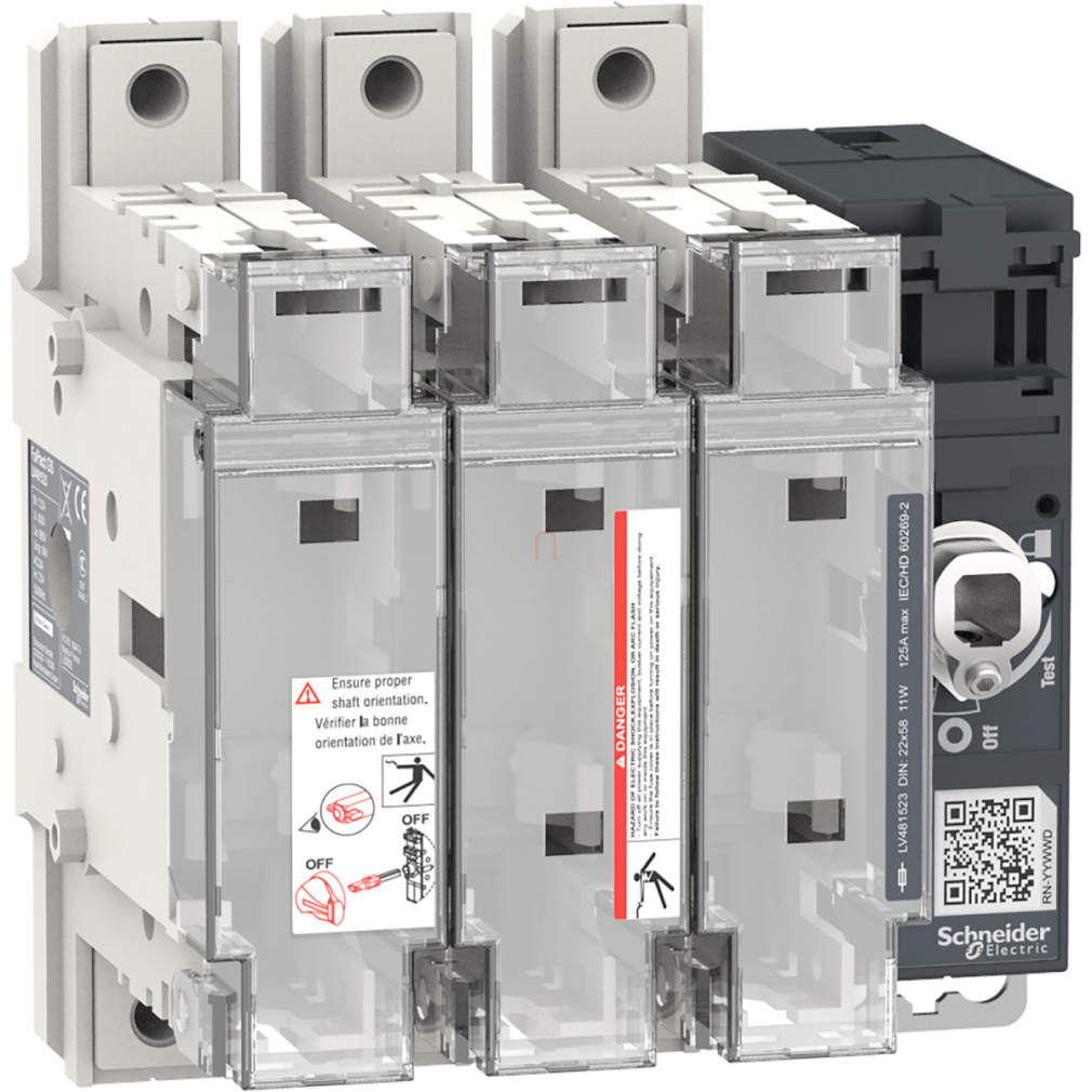 FuPact GS SDF 125A 3P NFC 22x58 olvadóbiztosítós szakaszoló LV481523 Schneider