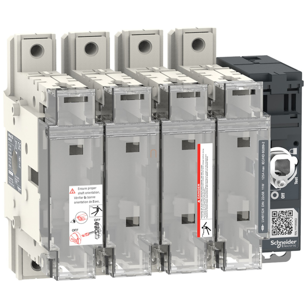 FuPact GS SDF 125A 4P NFC 22x58 olvadóbiztosítós szakaszoló LV481524 Schneider