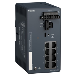   Schneider Electric ConneXium - Ethernet - MCSESM083F23F1H - Modicon switch, menedzselhető, 8TX-harsh