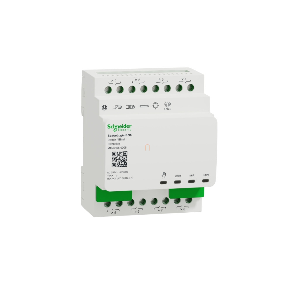 SpaceLogic Merten-KNX Kapcsoló/Árnyékoló aktor, 8(4), Bővítő MTN6805-0008 Schneider