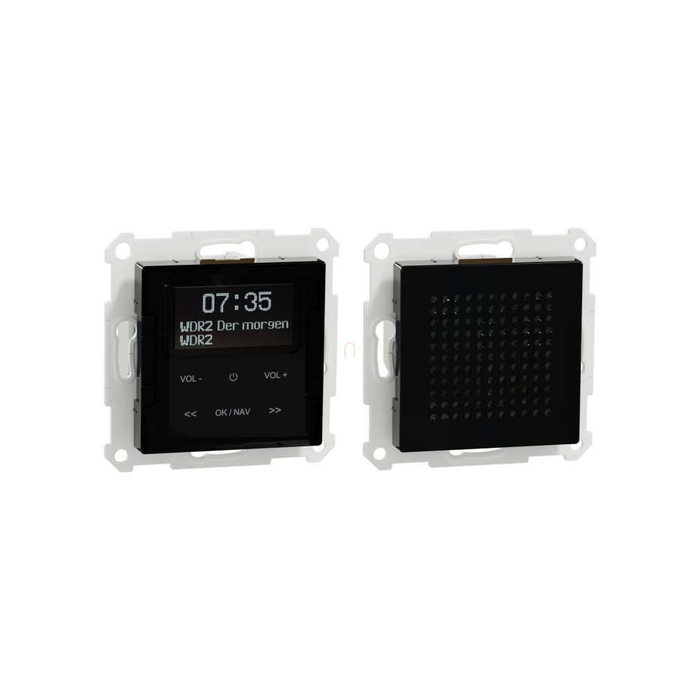 Merten Bluetooth kihangosító, FM és DAB+ rádióval, System-M, fekete MTN4375-0303 Schneider