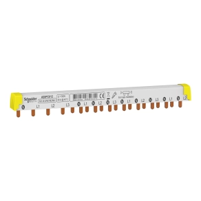 Schneider Electric Acti9 iC40 - A9XPC812-fésűs gyűjtősín, 12 modulos, 3P-N, balos