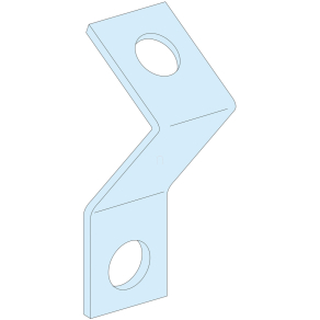   Schneider Electric PrismaSeT - LVS03005 - 45°-os DIN sín tartó