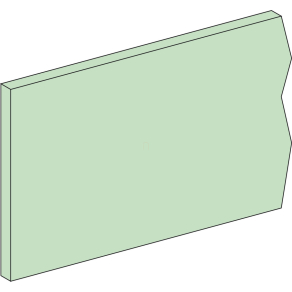   Schneider Electric PrismaSeT - LVS04552 - Vízszintes sín, 120x10mm