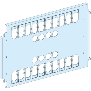 Schneider Electric PrismaSeT - LVS03461 - Szerelőlap 2 NS630 függőleges vagy 1 INS630 függőleges