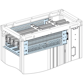 Schneider Electric PrismaSeT - LVS04973 - Forma 2 burkolat vízszintes gyűjtősinekhez, W=300mm, D=400mm