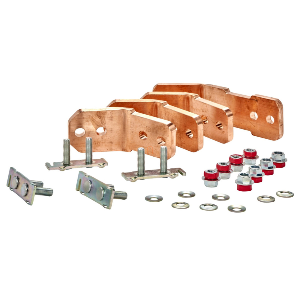 Prisma SeT Linergy LGYE sarokelem kit csatlakozás 1600A. Tartalmazza a csavarokat, anyákat, … LVS04610 Schneider