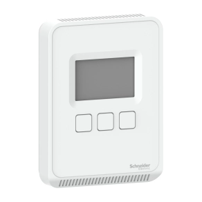Schneider Electric SpaceLogic Analog - SLASLCV2 - szén-dioxid és levegőminőség + páratartalom érzékelő, LCD-kijelzővel, analóg kimenet