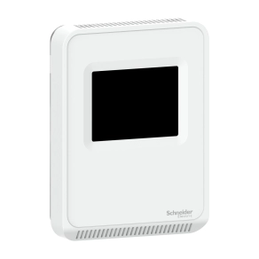 Schneider Electric SpaceLogic Analog - SLASTCV2 - szén-dioxid és levegőminőség + páratartalom érzékelő, érintőkijelzős, analóg kimenet