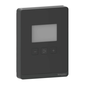Schneider Electric SpaceLogic Analog - SLABLCVX - szén-dioxid és levegőminőség-érzékelő, LCD-kijelzővel, analóg kimenet, fekete