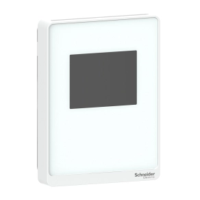 Schneider Electric SpaceLogic Analog - SLAWTCVX - szén-dioxid és levegőminőség-érzékelő, érintőkijelzős, analóg kimenet, fehér
