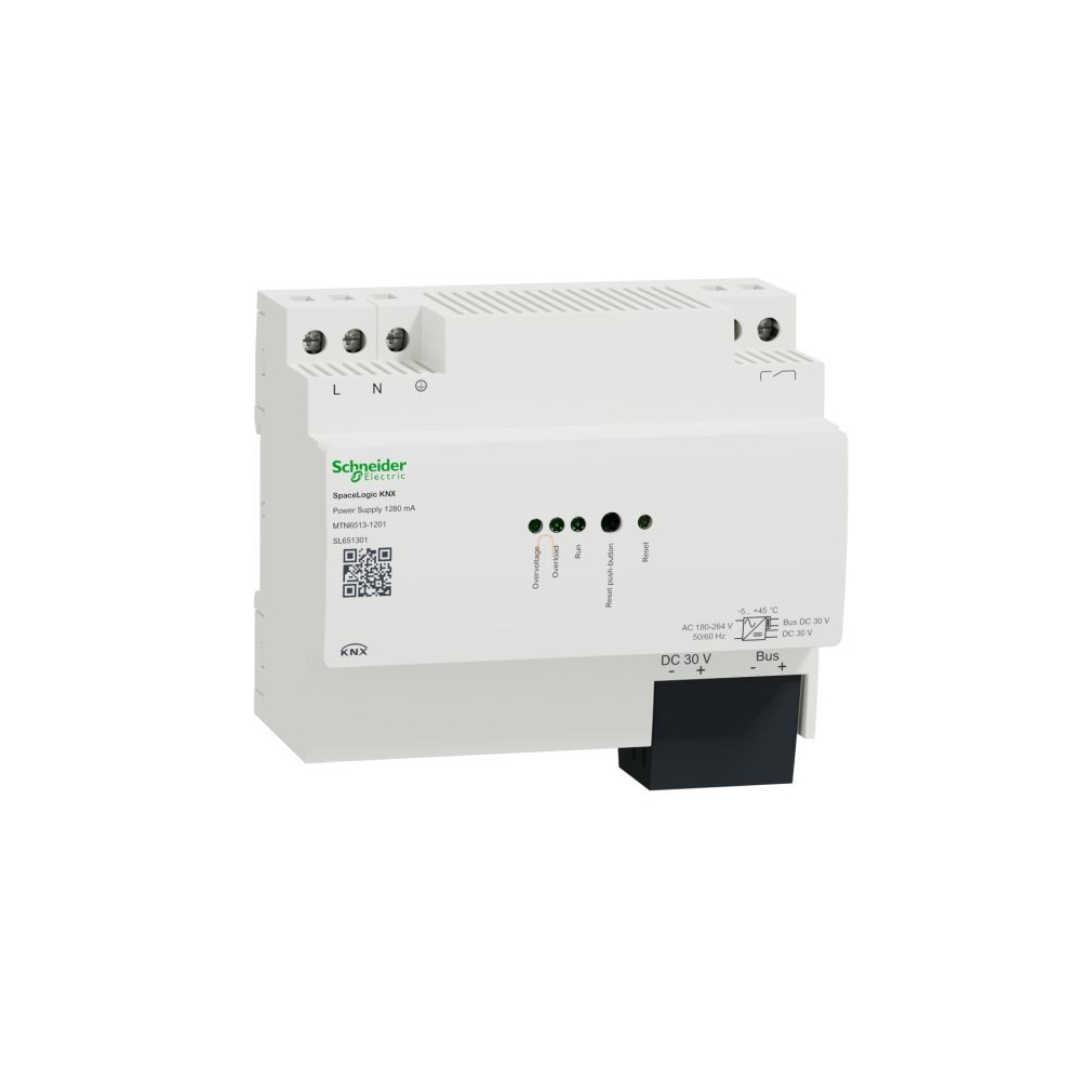 SpaceLogic Merten-KNX busztápegység, 1280mA MTN6513-1201 Schneider