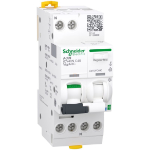   Schneider Electric Acti9 Active iCV40N -A9TDFC640-VigiARC kioldó A-SI osztály, 1P-N, C, 40A, 30mA