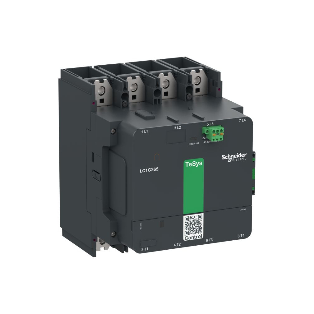 TeSys Giga standard 4P mágneskapcsoló 330A, AC3, 48-130V AC/DC tekercsfeszültség LC1G3304EHEN Schneider