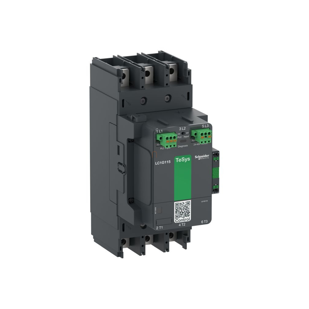 TeSys Giga advanced 3P mágneskapcsoló 225A, AC3, 48-130V AC/DC tekercsfeszültség LC1G225EHEA Schneider
