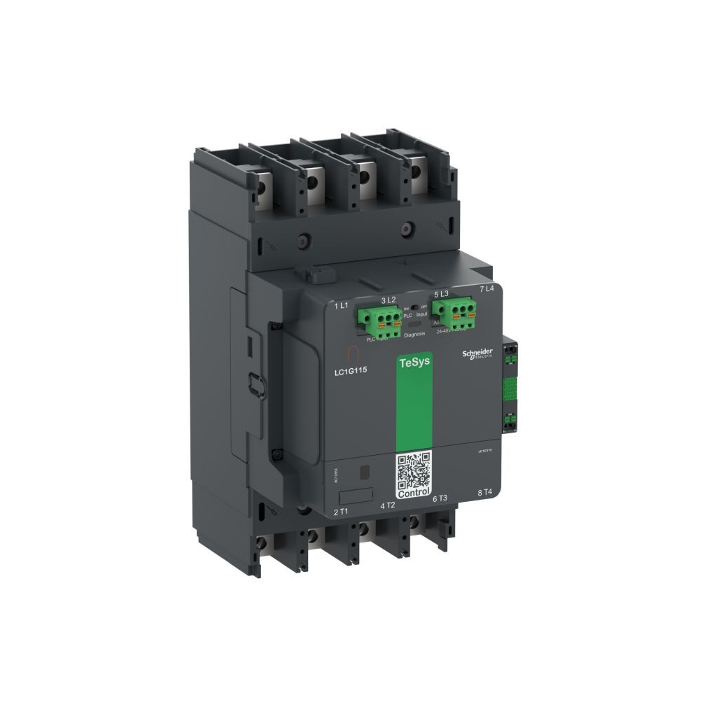 TeSys Giga advanced 4P mágneskapcsoló 115A, AC3, 48-130V AC/DC tekercsfeszültség LC1G1154EHEA Schneider